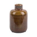 Hnědá keramická váza PT LIVING Bottle, výška 14 cm