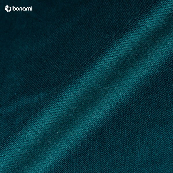 Petrolejová sametová rozkládací rohová pohovka Bobochic Paris Hera Bis, pravý roh-image-1