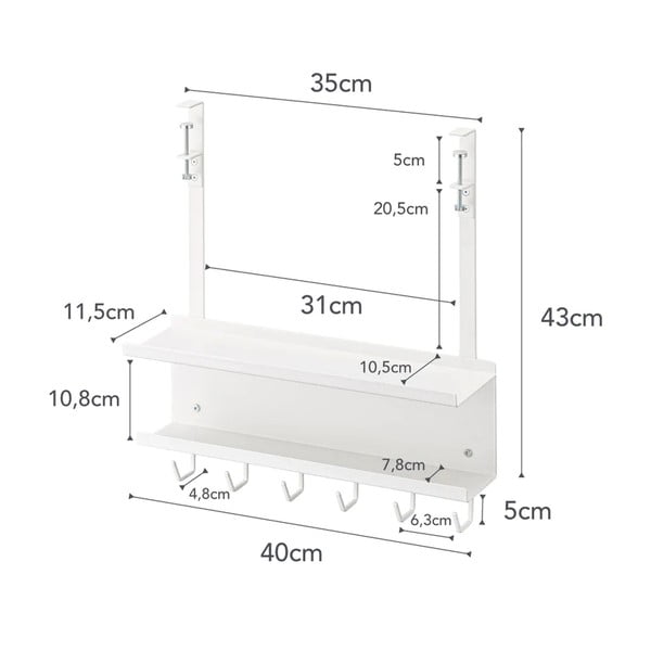 Kovový organizér na kabely Smart – YAMAZAKI-image-4