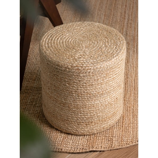 Taburet v přírodní barvě Jutta Gold – Hanse Home-image-2