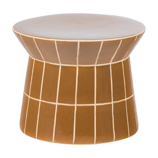 Keramický kulatý odkládací stolek ø 38 cm Plu – WOOOD