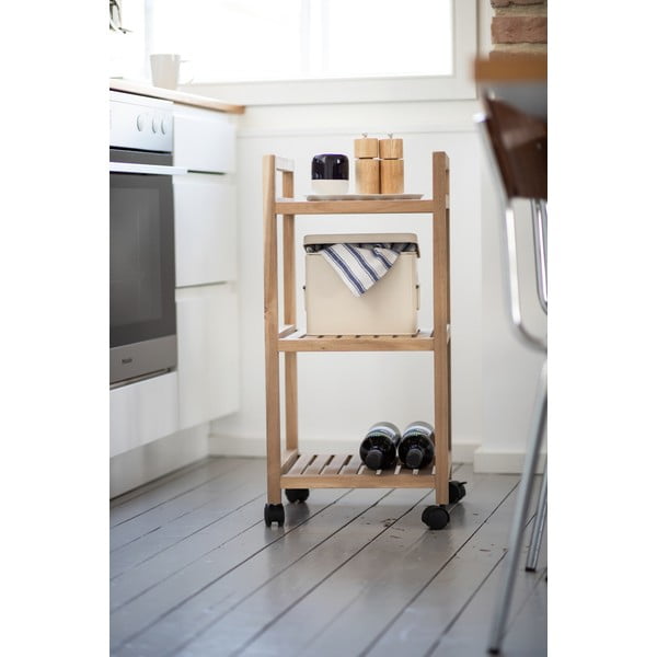 Koupelnový regál v přírodní barvě 35x72 cm Acina – Wenko-image-4