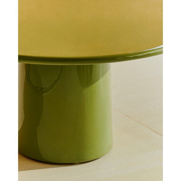 Betonový kulatý zahradní konferenční stolek ø 85 cm Albanella – Kave Home-image-4