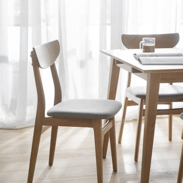 Jídelní židle v sadě 2 ks v přírodní barvě Rodham - Rowico-image-1