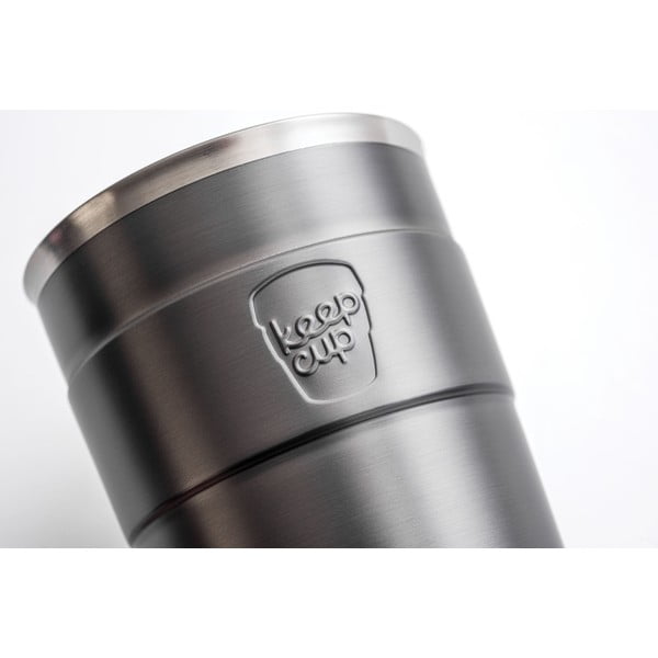 Šedý cestovní hrnek s víčkem KeepCup Nitro Thermal, 340 ml-image-2