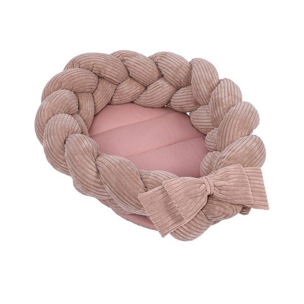 Růžové hnízdečko pro miminko 47x70 cm – Meowbaby