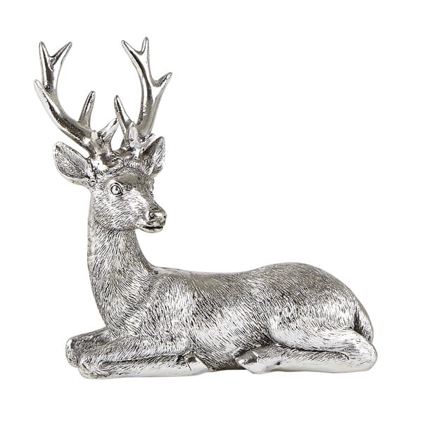 Dekorativní soška ve tvaru jelena KJ Collection, výška 14 cm