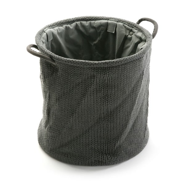 Černý úložný košík Versa Knitted, 36 x 38 cm