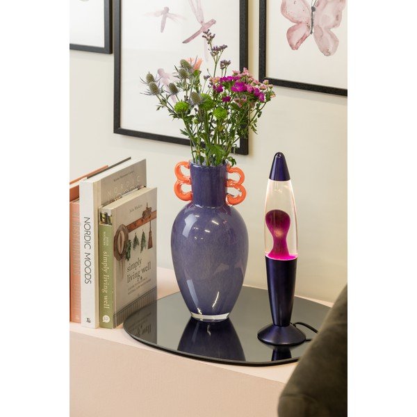 Fialová skleněná lávová lampa (výška 35,5 cm) Funky Rocket Lava – Leitmotiv-image-2