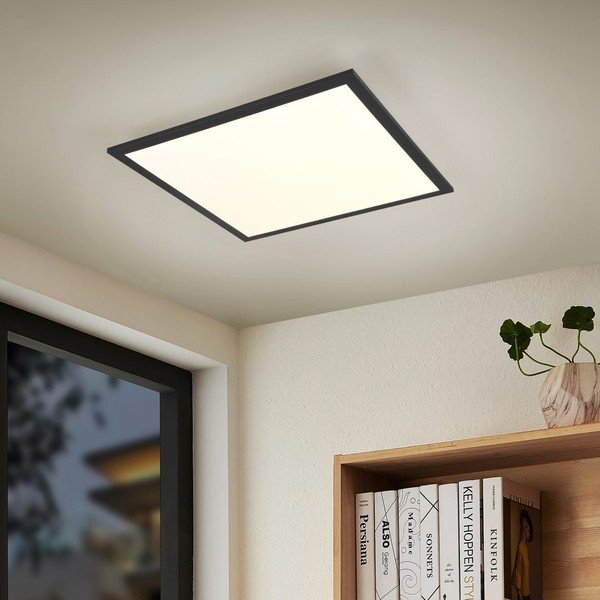 Černé LED stropní svítidlo 29.5x29.5 cm Beta – Reality-image-4
