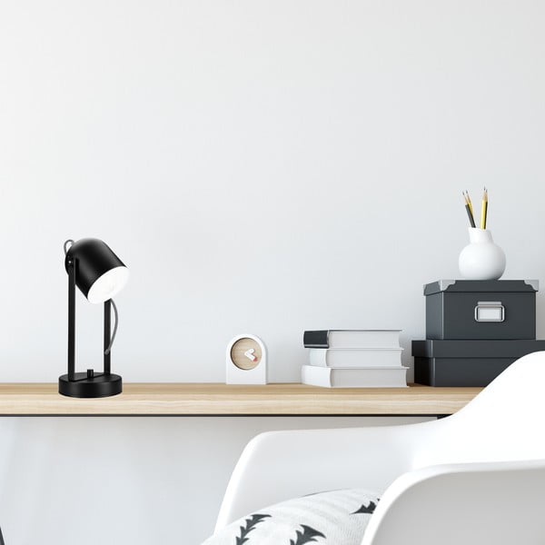 Černá stolní lampa - LAMKUR-image-1