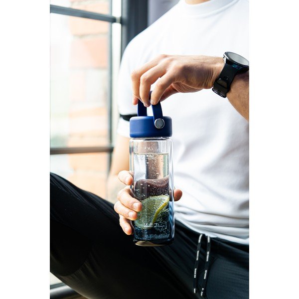 Modrá skleněná lahev 350 ml Fuori – Vialli Design-image-2