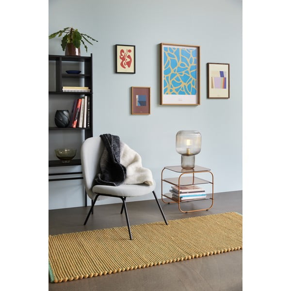 Hnědá stolní lampa se skleněným stínidlem (výška 42 cm) Pirum – Hübsch-image-2