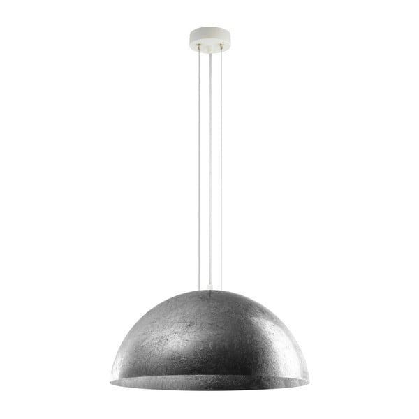 Závěsná lampa ve stříbrné barvě Bulb Attack Cuatro, průměr 60 cm