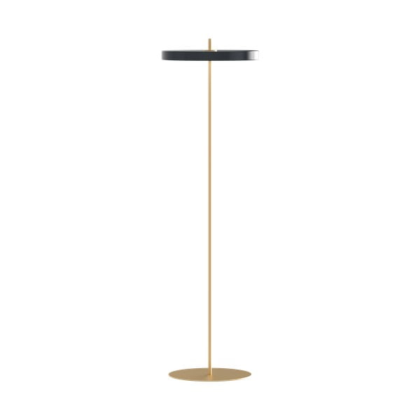 Antracitová LED stmívatelná stojací lampa s kovovým stínidlem (výška 151 cm) Asteria Floor – UMAGE