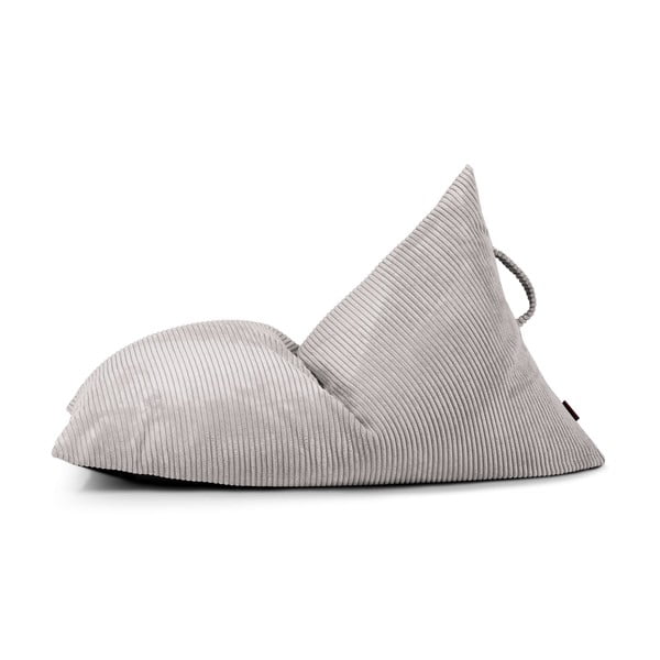 Světle šedý manšestrový dětský sedací vak Razzy – SLOWDOWN