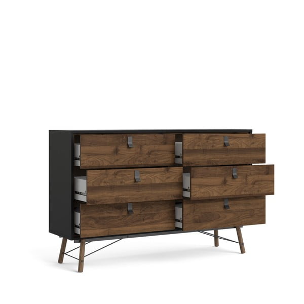 Tmavě hnědá komoda Tvilum Ry, 150 x 95 cm-image-4