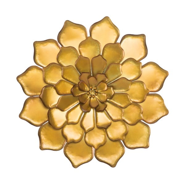Nástěnná dekorace ve zlaté barvě Mauro Ferretti Goldie, ø 62,5 cm