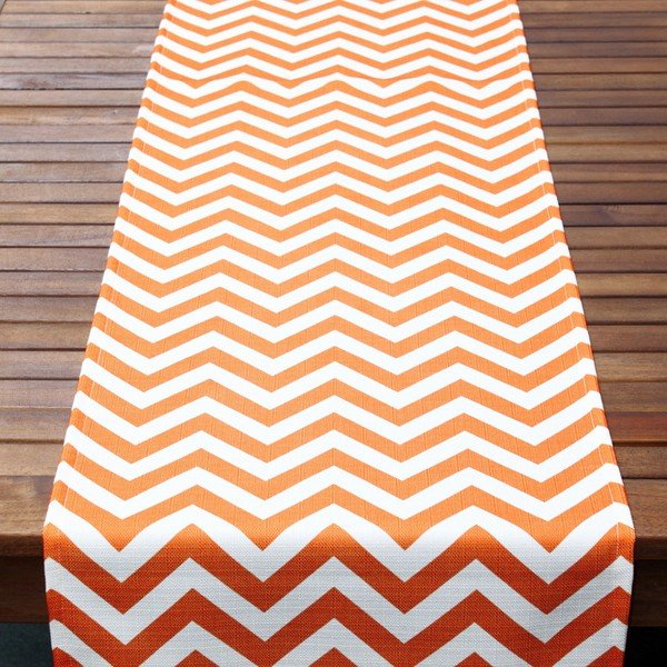 Běhoun na stůl Orange Chevron