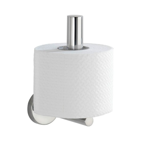Nástěnný držák na toaletní papír z nerezové oceli v leskle stříbrné barvě Bosio – Wenko-image-2