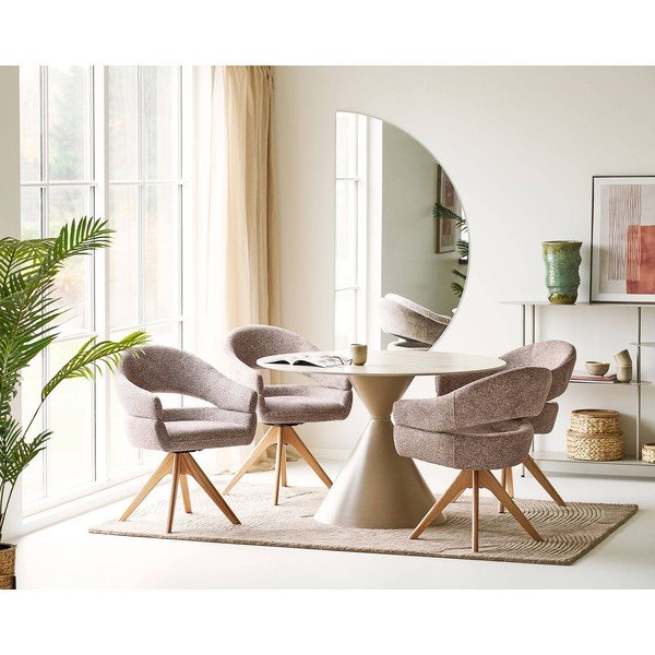 Kulatý jídelní stůl s keramickou deskou ø 120 cm Annecy – House Nordic-image-1