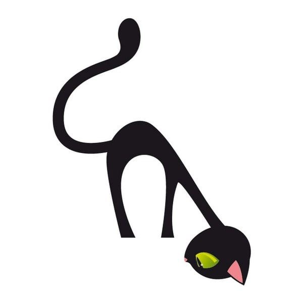 Samolepka Ambiance Curious Cat, 17 x 12 cm-image-1