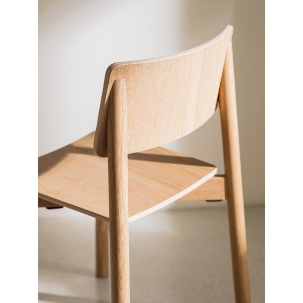 Stohovatelná jídelní židle v dekoru dubu v přírodní barvě Wem – noo.ma-image-4