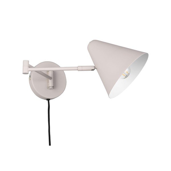 Slonovinové nástěnné svítidlo s ohybatelnou konstrukcí do zásuvky ø 15 cm Cosima – Trio