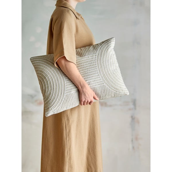 Dekorační polštář s příměsí lnu 35x50 cm Chun – Bloomingville-image-3