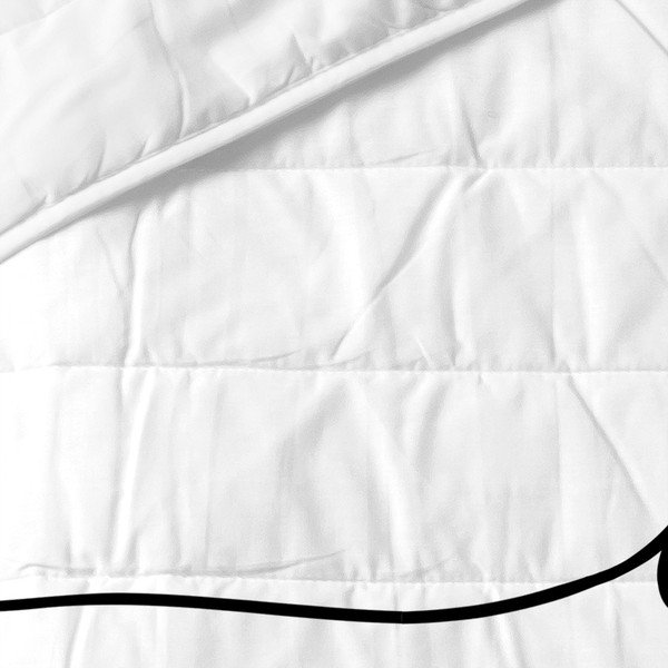 Bílý bavlněný prošívaný přehoz 240x260 cm My love – Blanc-image-2