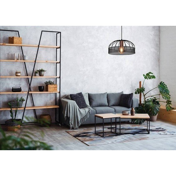 Černé kovové závěsné svítidlo ø 30 cm Levi – Candellux Lighting-image-1