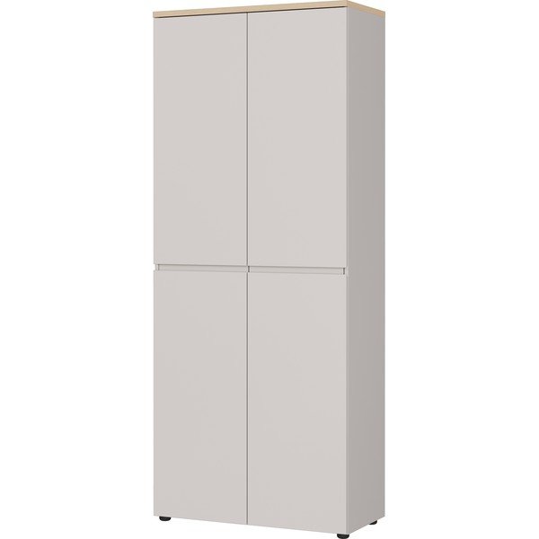 Krémová matná komoda 80x197x40 cm Lissabon – Germania