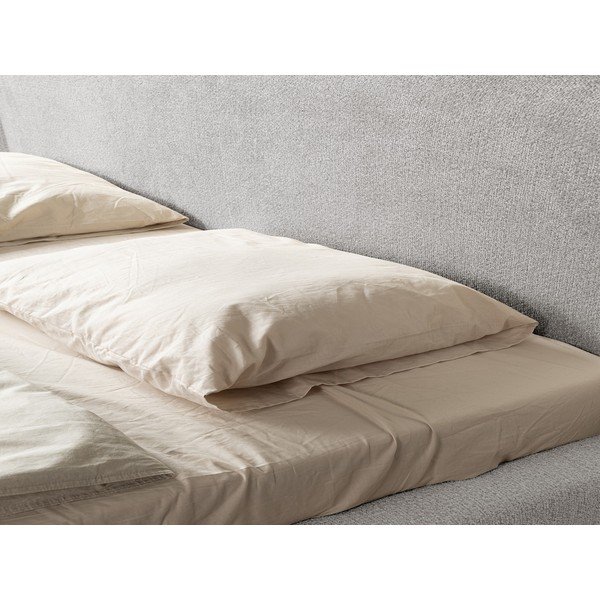 Světle šedá čalouněná dvoulůžková postel s roštem 180x200 cm Makana – Makamii-image-4