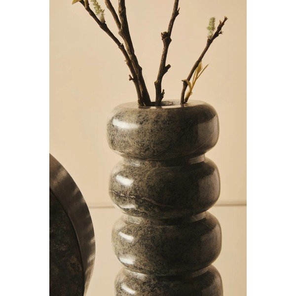 Zelená mramorová váza (výška 25 cm) Fazio – Premier Housewares-image-1