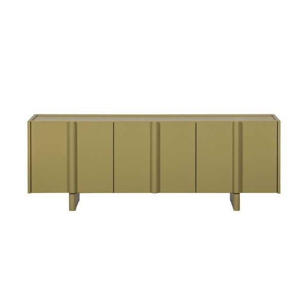 Zelený TV stolek z borovicového dřeva 152x53x46 cm Basu – WOOOD