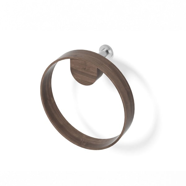 Nástěnný držák na ručník z ořechového dřeva Wireworks Yoku-image-2