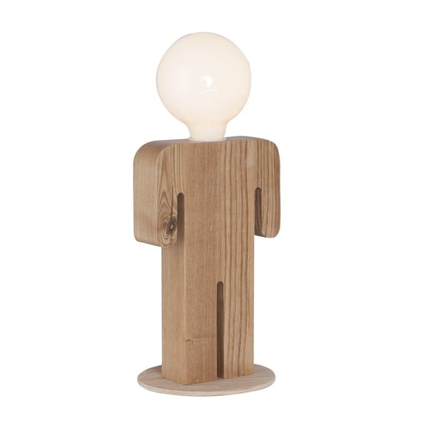 Dřevěná stolní lampa Homemania Decor Lui&Lei-image-1