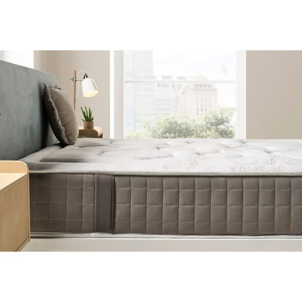 Tvrdá/středně tvrdá pěnová oboustranná termoregulační matrace 180x200 cm HEXAFLEX GEL – Moonia-image-1