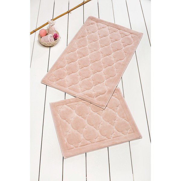 Sada 2 koupelnových předložek ze 100% bavlny Dante Powder