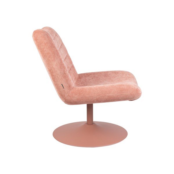 Růžové sametové křeslo Bubba – Zuiver-image-3