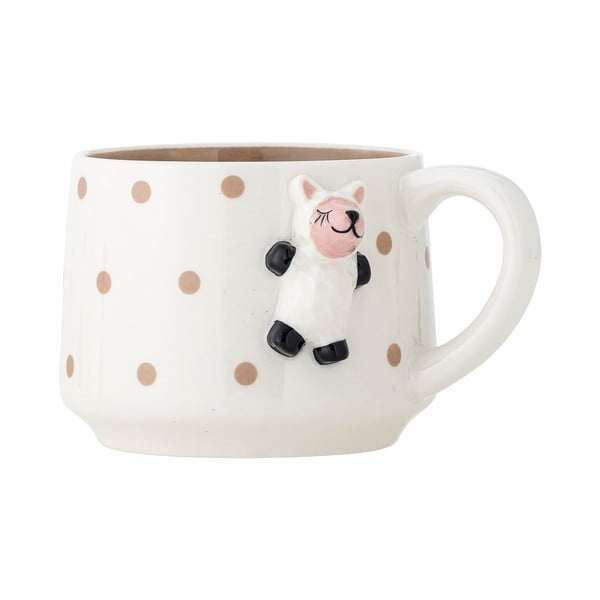 Bílý keramický dětský hrnek na kakao 370 ml Dolly – Bloomingville Mini-image-2