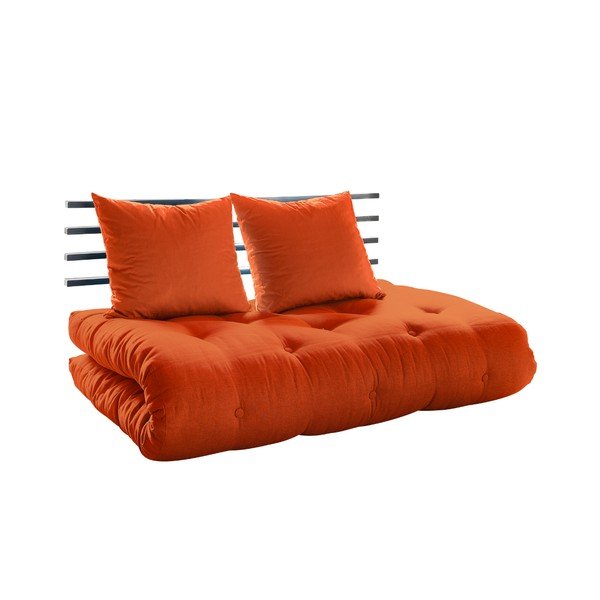 Rozkládací pohovka Karup Shin Sano Black/Orange-image-2