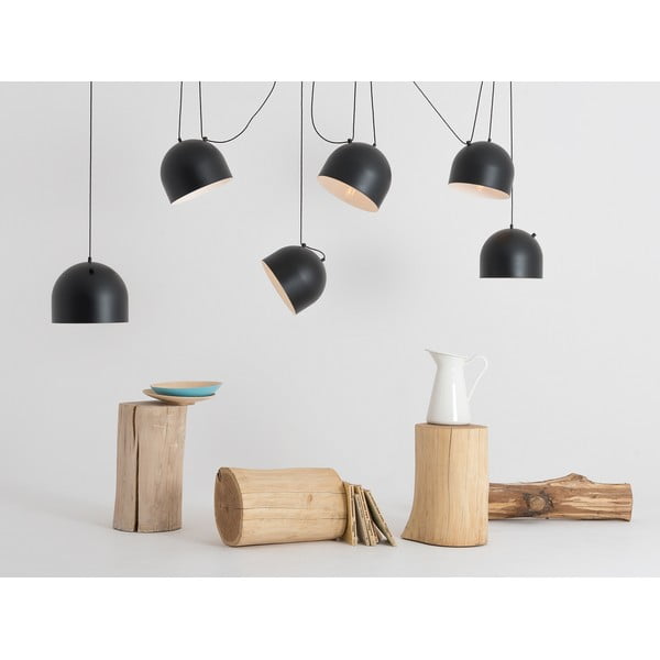 Černé závěsné svítidlo s kovovým stínítkem 250x250 cm Popo - CustomForm-image-4