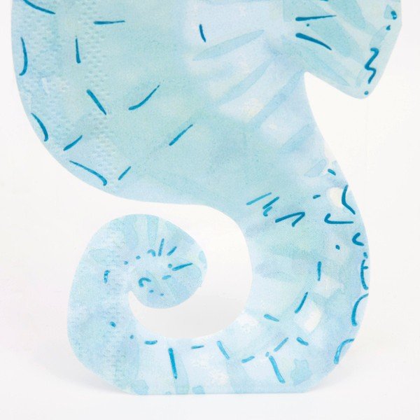 Papírové ubrousky v sadě 16 ks Seahorse – Meri Meri-image-4