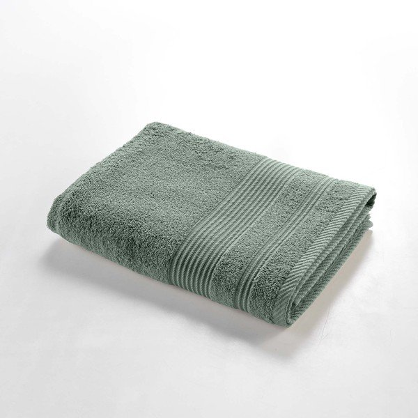 Šalvějově zelená froté bavlněná osuška 70x130 cm Tendresse – douceur d'intérieur