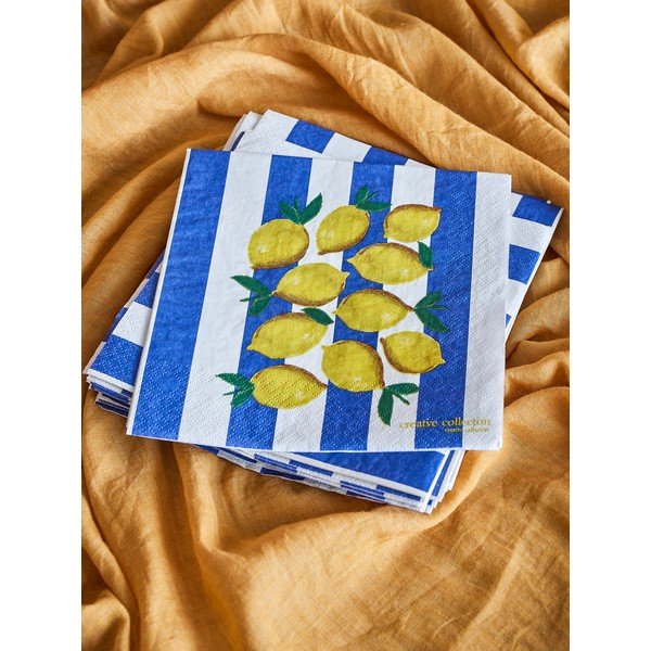 Papírové ubrousky v sadě 20 ks 33x33 cm Limone – Bloomingville-image-2