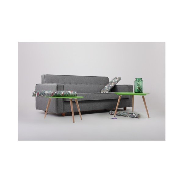 Šedá rozkládací třímístná pohovka Custom Form Zugo-image-4