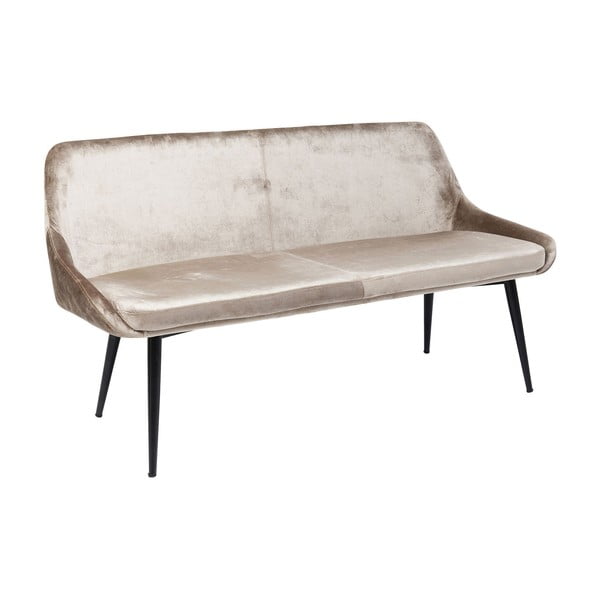 Béžová sametová lavice Kare Design East Side-image-2