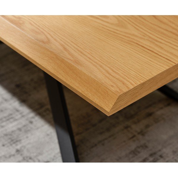 Konferenční stolek s deskou v dubovém dekoru v přírodní barvě 68x130 cm Arno – Unique Furniture-image-2