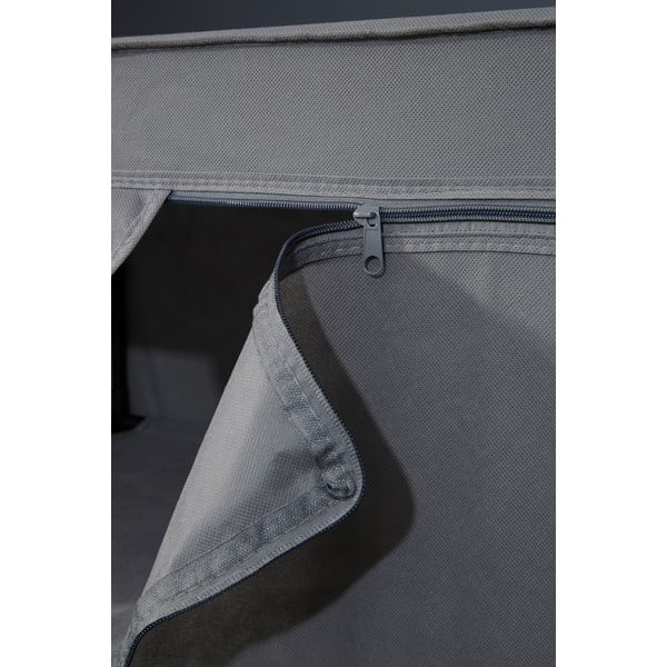 Šedá látková šatní skříň 90x160 cm Dara – Premier Housewares-image-4